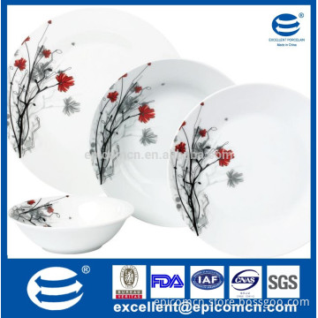 24pcs Turkish Arabic fine porcelain decal China dinnerware dinner set
